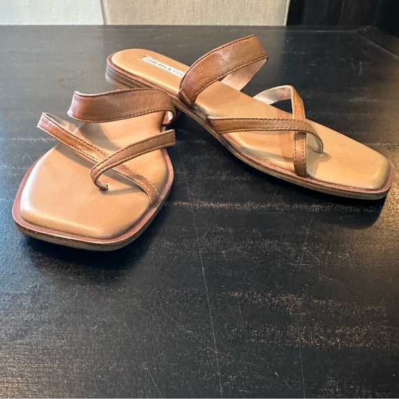 Chelsea & Violet Brown Strappy Sandals - Picture 2 of 8